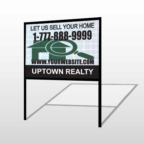 House Magnified 854 H-Frame Sign