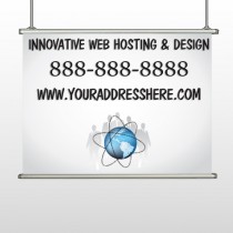 Business Global 438 Hanging Banner