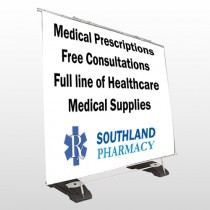 Pharmacy 335 Exterior Pocket Banner Stand