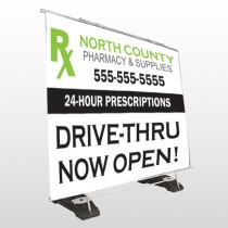 RX North County 105 Exterior  Pocket Banner Stand